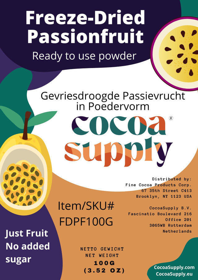 Freeze-Dried Passionfruit - 100% pulp powder