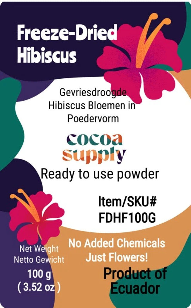 Freeze Dried Hibiscus (Jamaica) Flower Powder